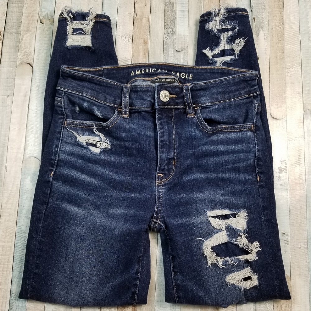 American Eagle Hi-Rise Jegging Crop Jeans - Picture 2 of 9